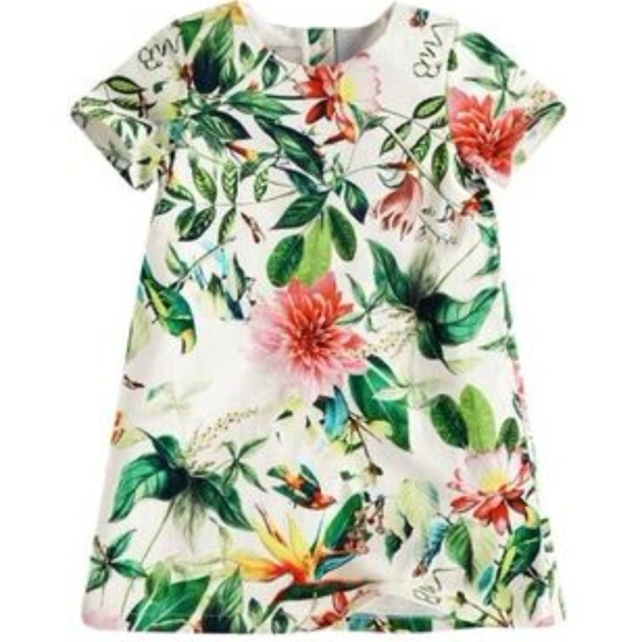 Size 5 Lovely floral girl's lined dress - Picture 3 of 10